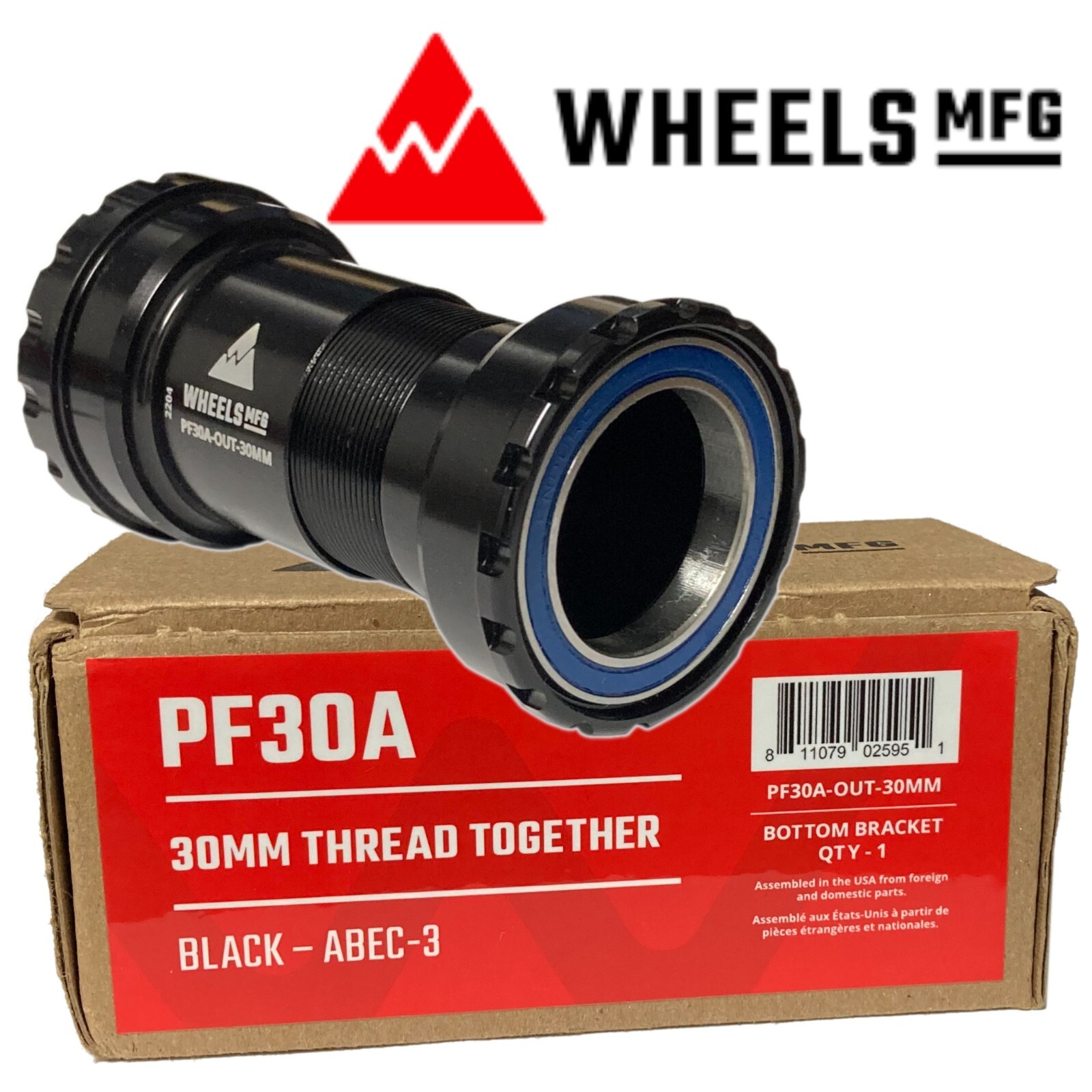 Wheels Manufacturing PF30A-OUT Frame to 30mm Bottom Bracket w/ABEC-3 Cannondale