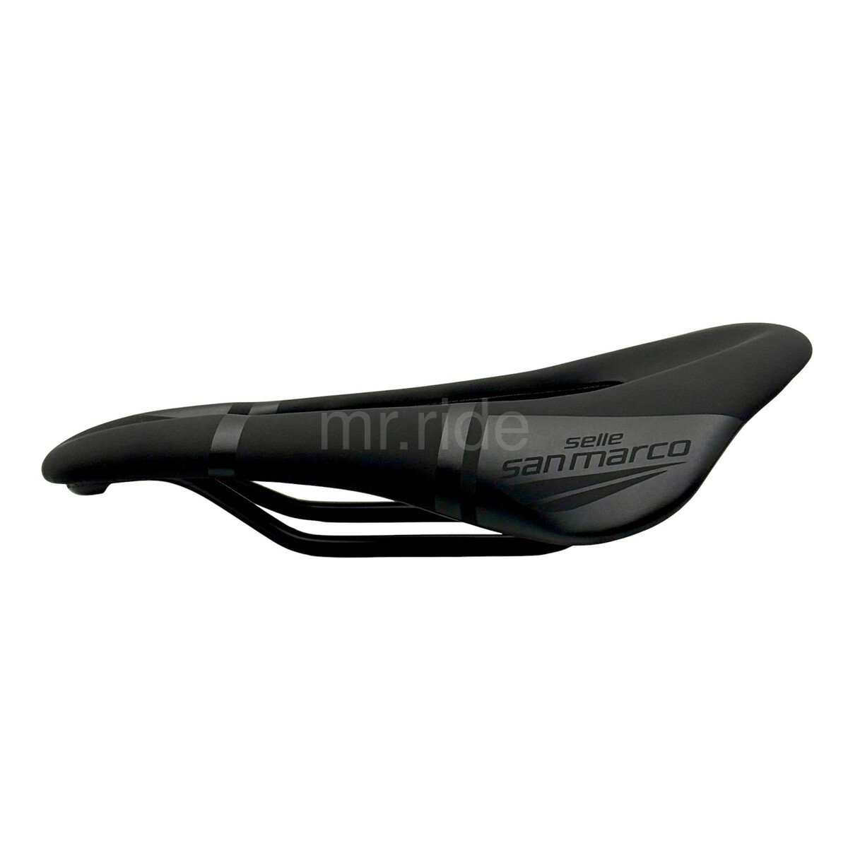SELLE San Marco ShortFit Saddle 145x250mm Fec Alloy Rail Matte Black Open-Fit