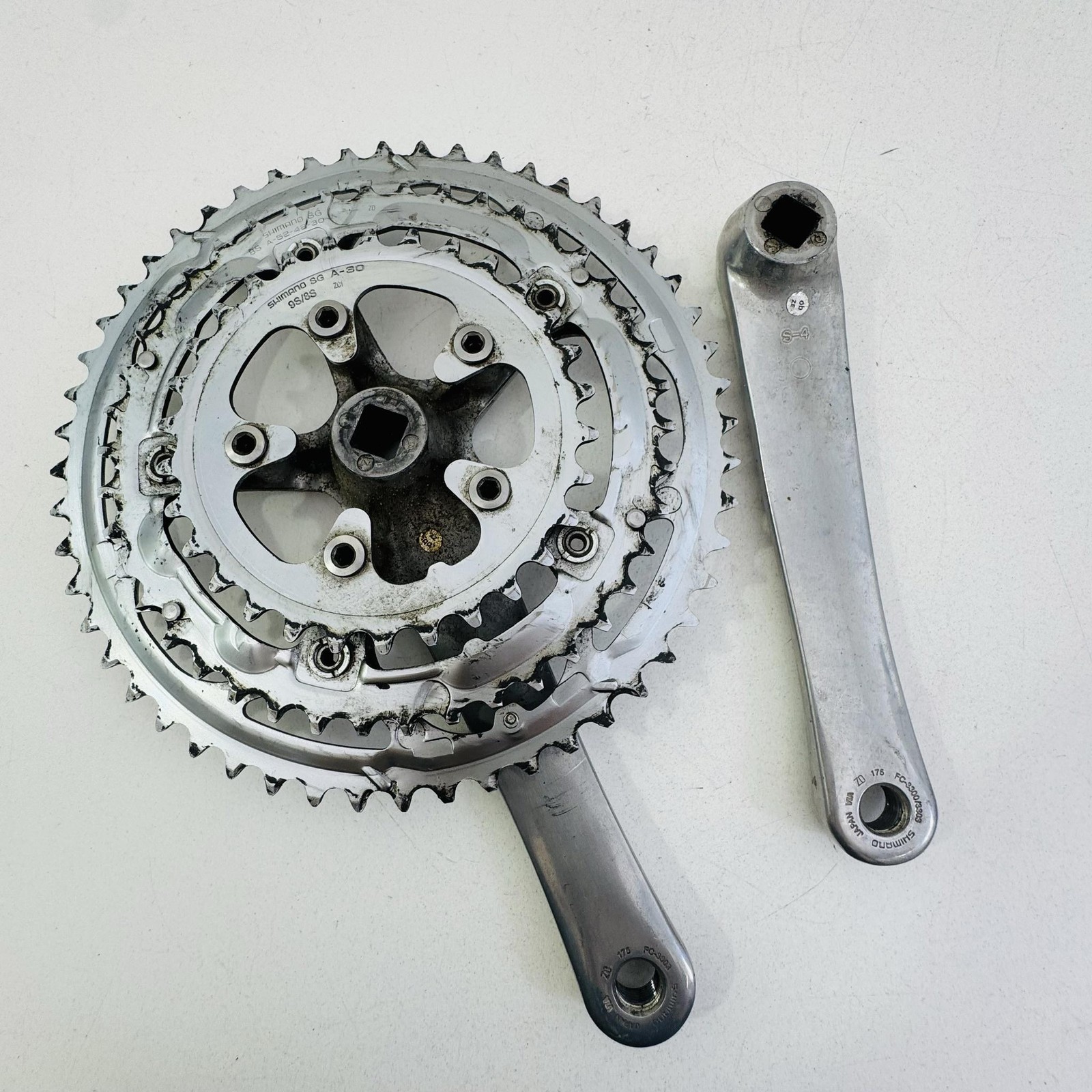 Shimano Sora FC-3303 Triple Crankset 175mm 52/42/30T Road Bike Silver Japan A53