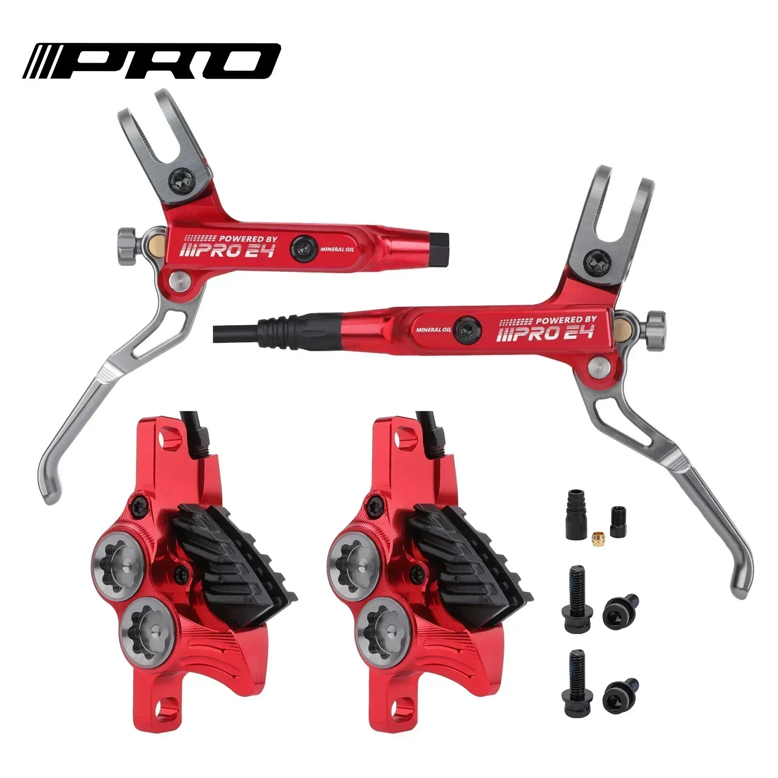 4 Piston Hydraulic Brake MTB Disc Brake 800/1550mm AM DH Hydraulic Brakes