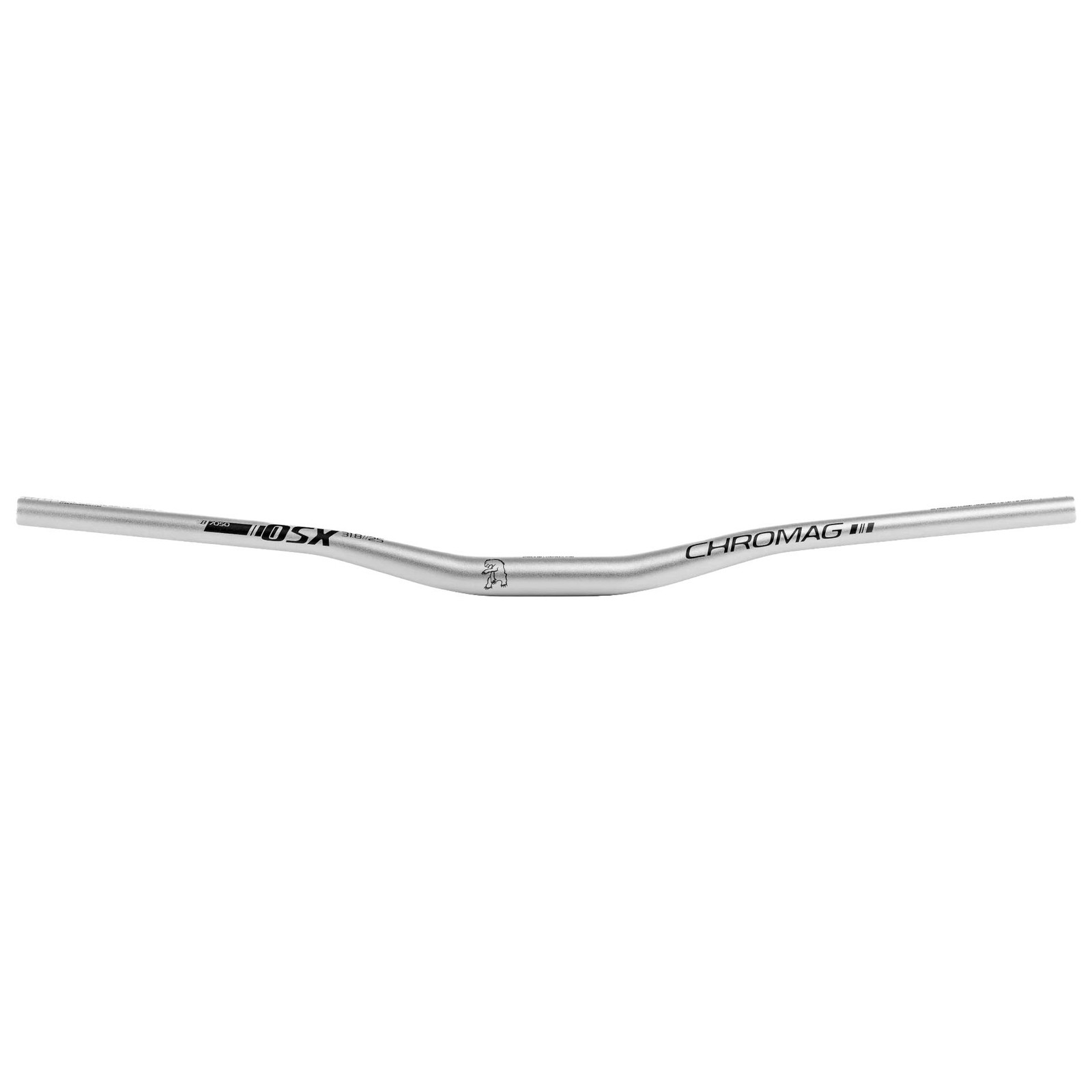 Chromag OSX Alloy Flat Bicycle Handlebar 35mm Rise, 800mm Width, Silver