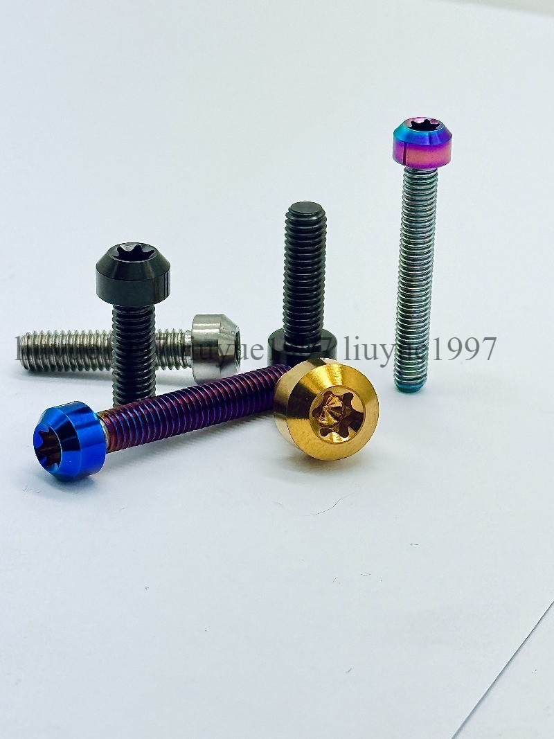 Titanium Bolt M4 M5 M6*10 15 20 25 30 35 40 -100mm Round Head Torx Screw Grade 5