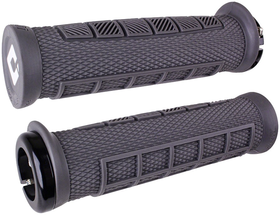 ODI Elite Pro Grips – Graphite Black, Lock-On