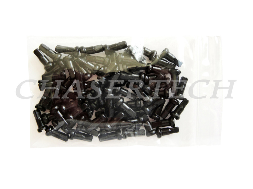 MTB Road BMX Bike 7075 Alloy Spoke Nipples 2.0mm 14G 1/2″ 72 Pcs Black