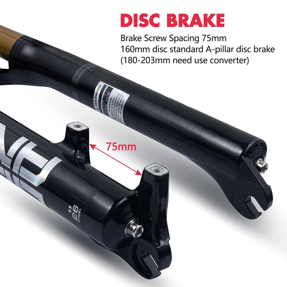 26/27.5/29Inch Mountain Bike Air Supension Frok 120mm Air and Oil Remote QR Fork