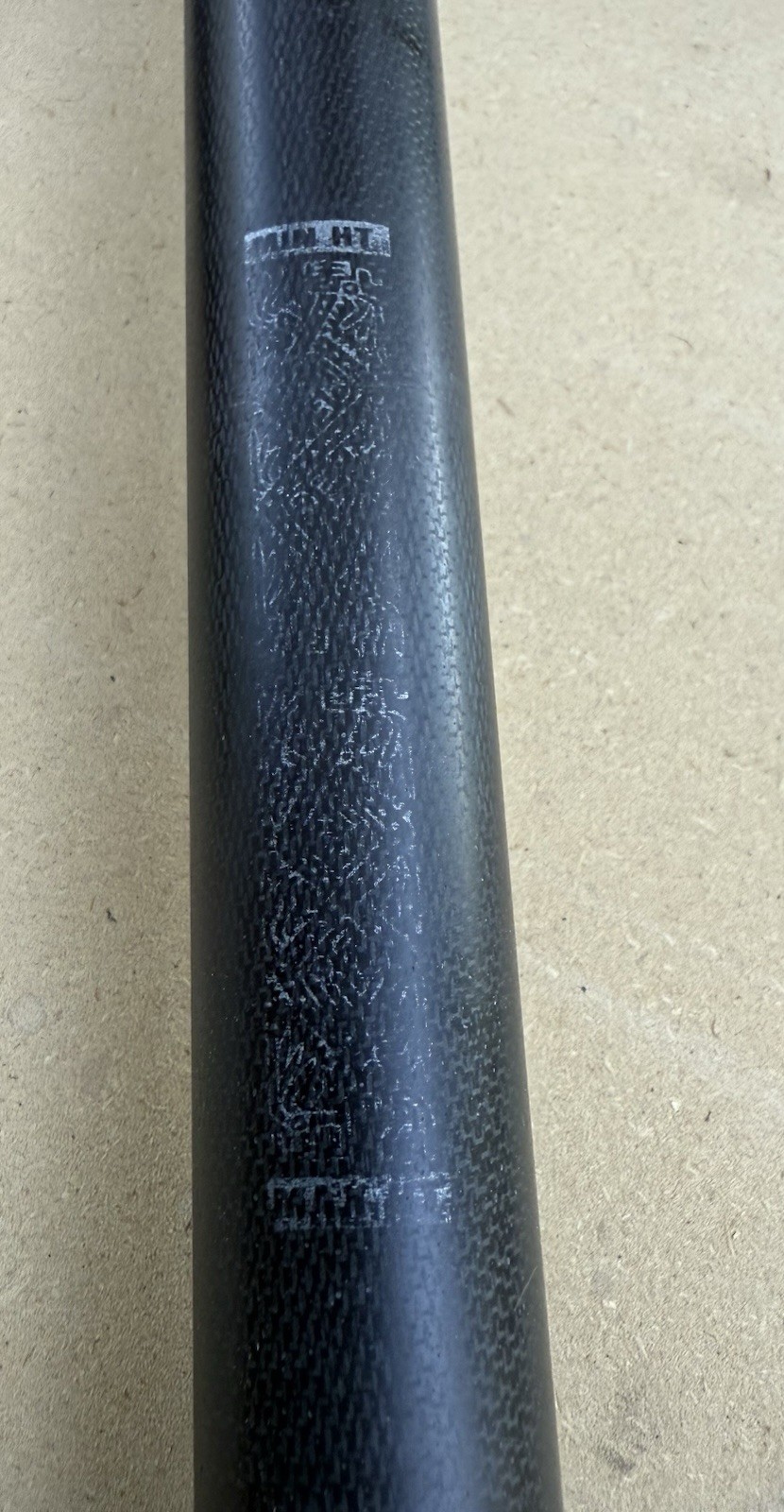 Vintage Titec Carbon Fiber Seatpost, 27.2mm x 350mm, C191 Micro Adjust