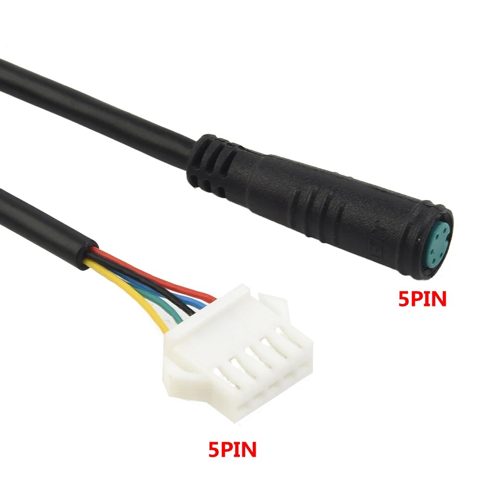 E-bike KT Display Extension Cable 5pin Waterproof to SM Plug Adapter Cable