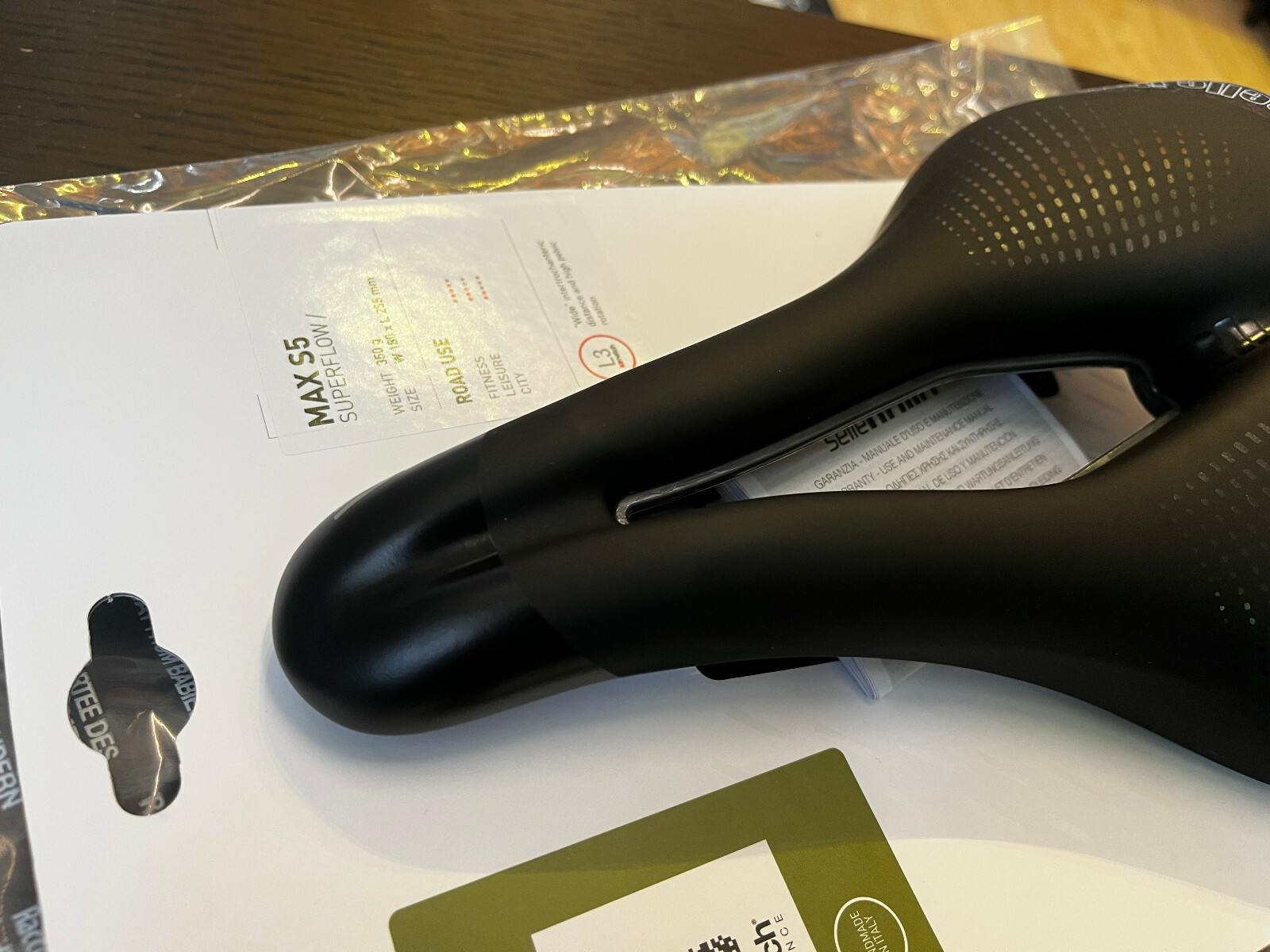 Selle Italia Max S5 Superflow 180x255mm L3 Alloy Rail Road Saddle (Black)