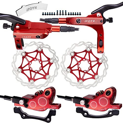 4-Piston MTB Hydraulic Brake Set Left-Front&Right-Rear ZT2001-4 Piston Red