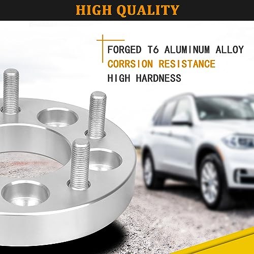 1in 5×4.5 to 5×4.75 Wheel Spacers, 4pcs 5×114.3 M12x1.5 Studs 74mm Bore