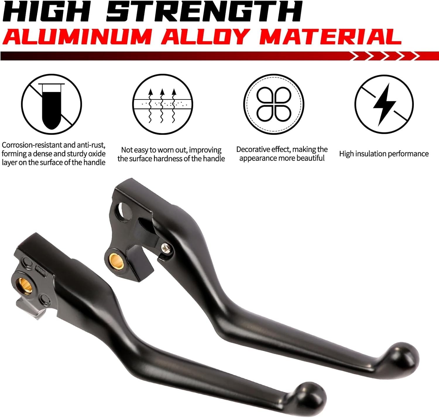 Motorcycle Brake Clutch Levers Hand Lever Set for Harley For 2014-2023-Black