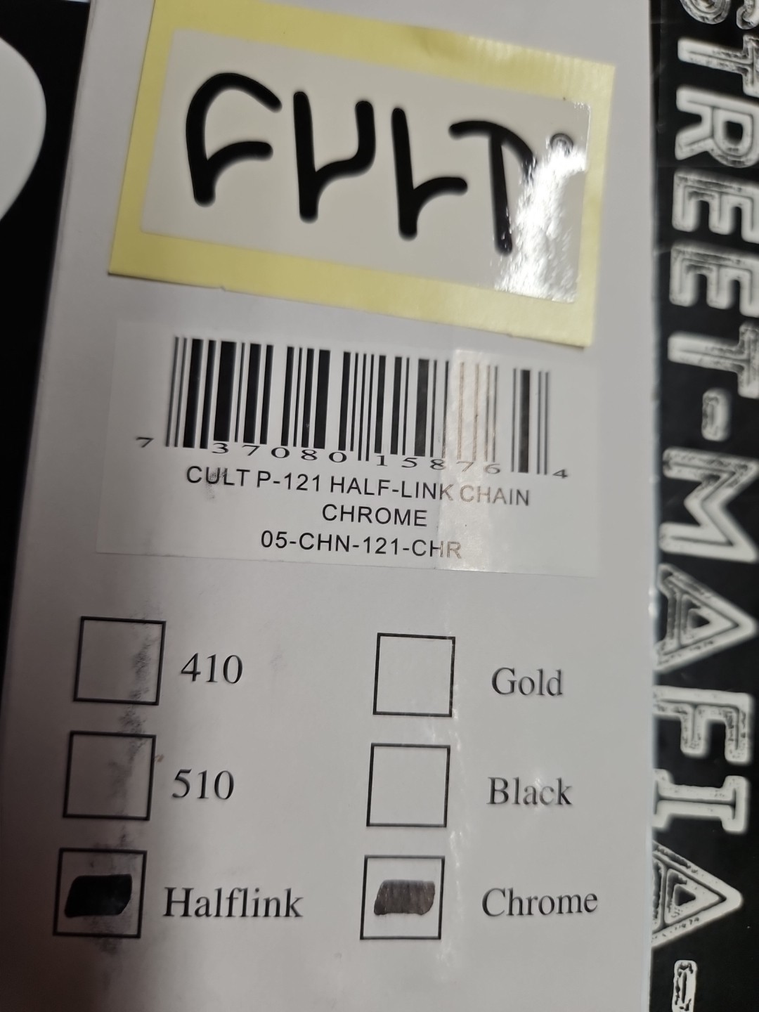 CULT 1/2 LINK CHAIN BMX BIKE CHAIN 1/8″ CHROME FIT FREESTYLE SE GT S&M HARO NEW