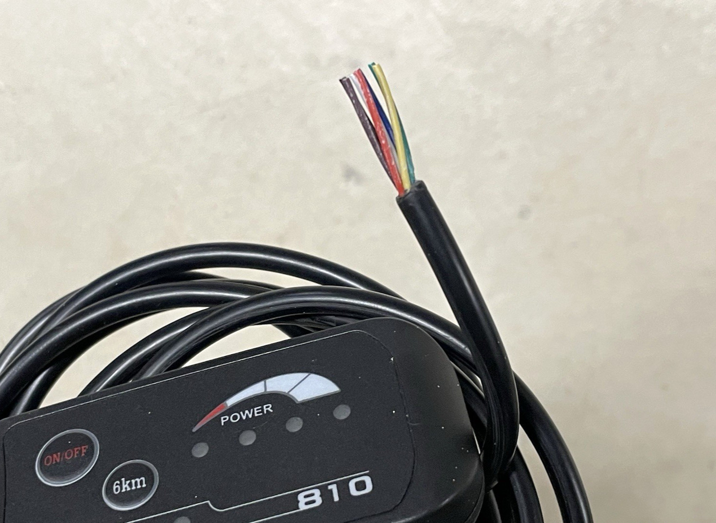 New Ebike Display 810 Button Control Touch Pad Electric 7 Wire