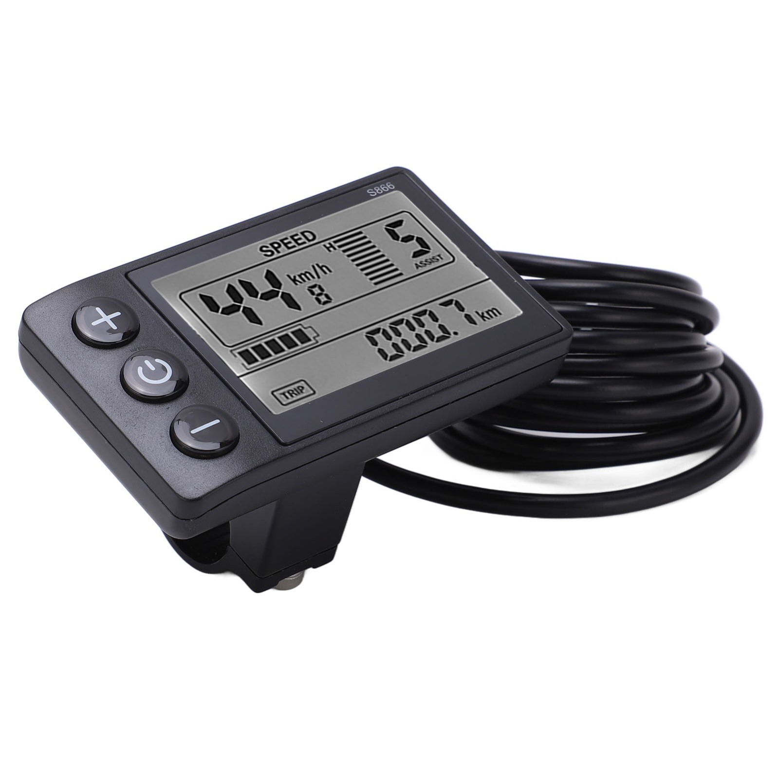 S866 E-Bike LCD Display Meter 24V 36V 48V Electric Bicycle Scooter Control Panel