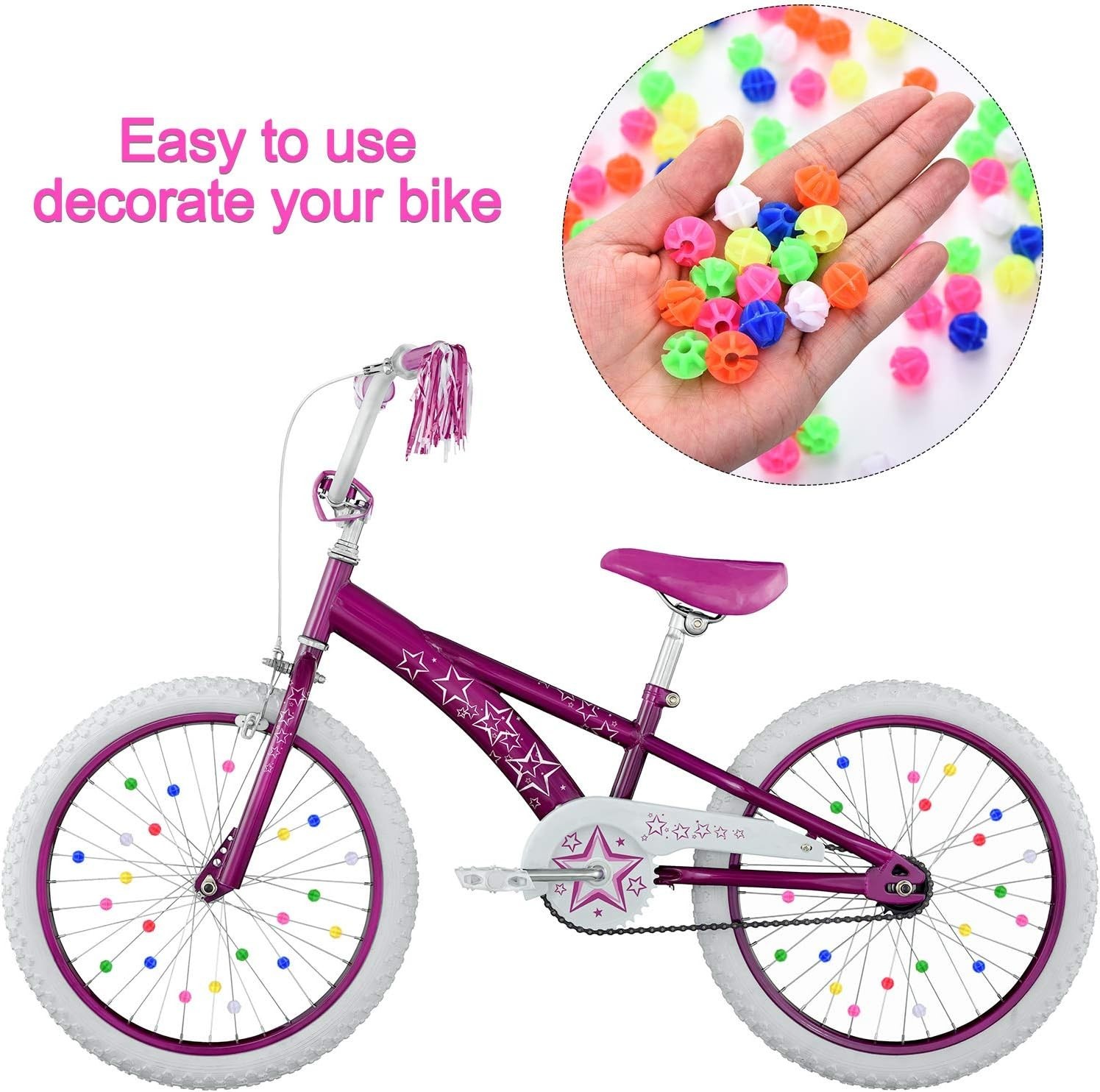 Durable Assorted Bicycle Spoke Beads with Storage Box – Fun and Easy Decoration