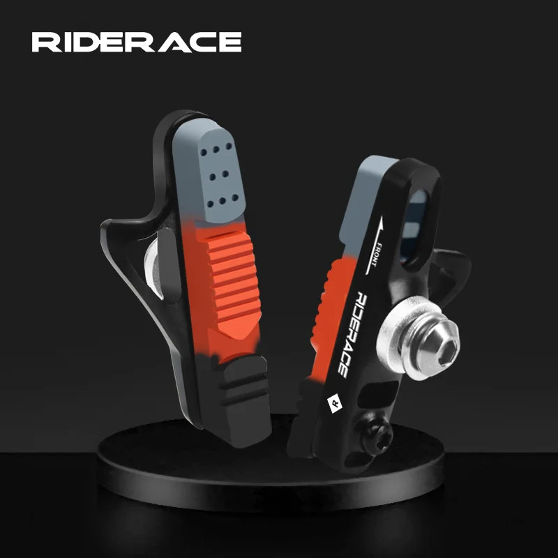 Road Bike Brake Pads for Rim C Brake CNC Aluminum Alloy Replaceable Rubber Pads