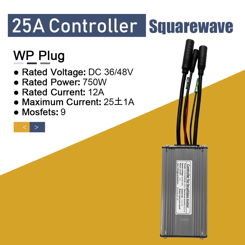Electric Bike Controller 36V 48V 15A-30A All Waterproof Brushless 250W-1000W