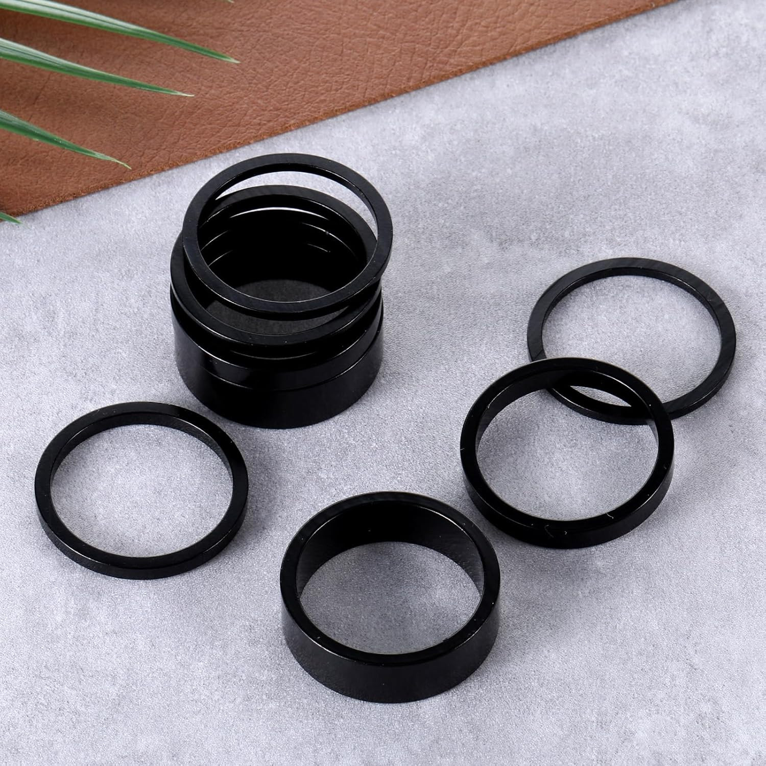 Aluminum Bike Headset Spacers 1-1/8″ 8 Piece Set