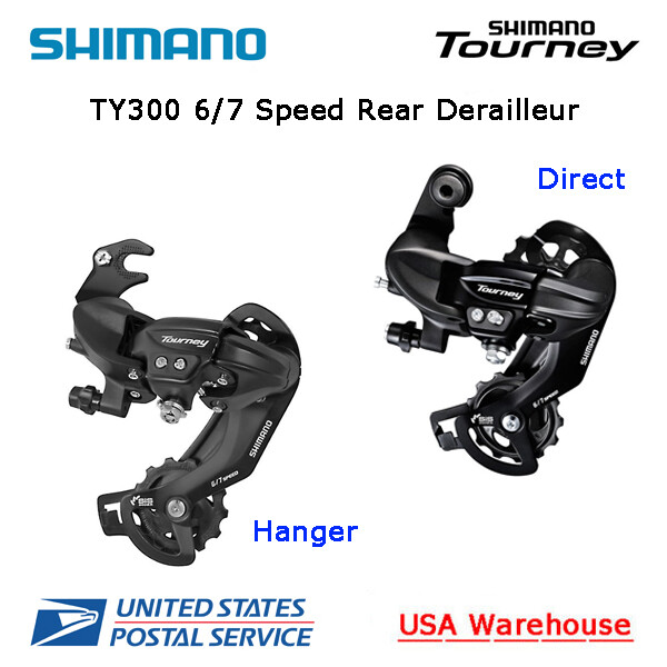 Shimano Tourney RD-TY300-SGS 6 / 7 Speed Hanger / Direct Rear Derailleur MTB