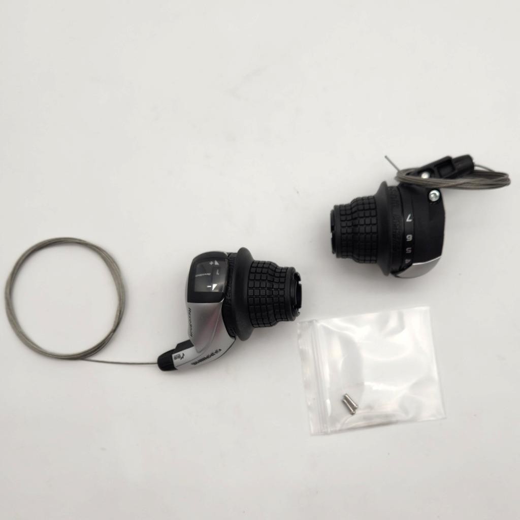 Shimano Tourney SL-RS45 3×7-Speed Bicycle Twist Shift Levers Set OPEN PACKAGE