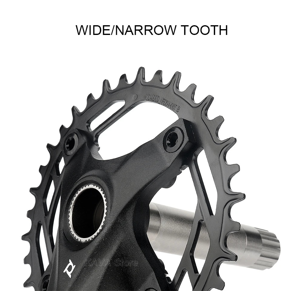 175 170mm 104BCD Mountain Bike Crankset 32 34 36 38 40T Narrow Wide Chainring
