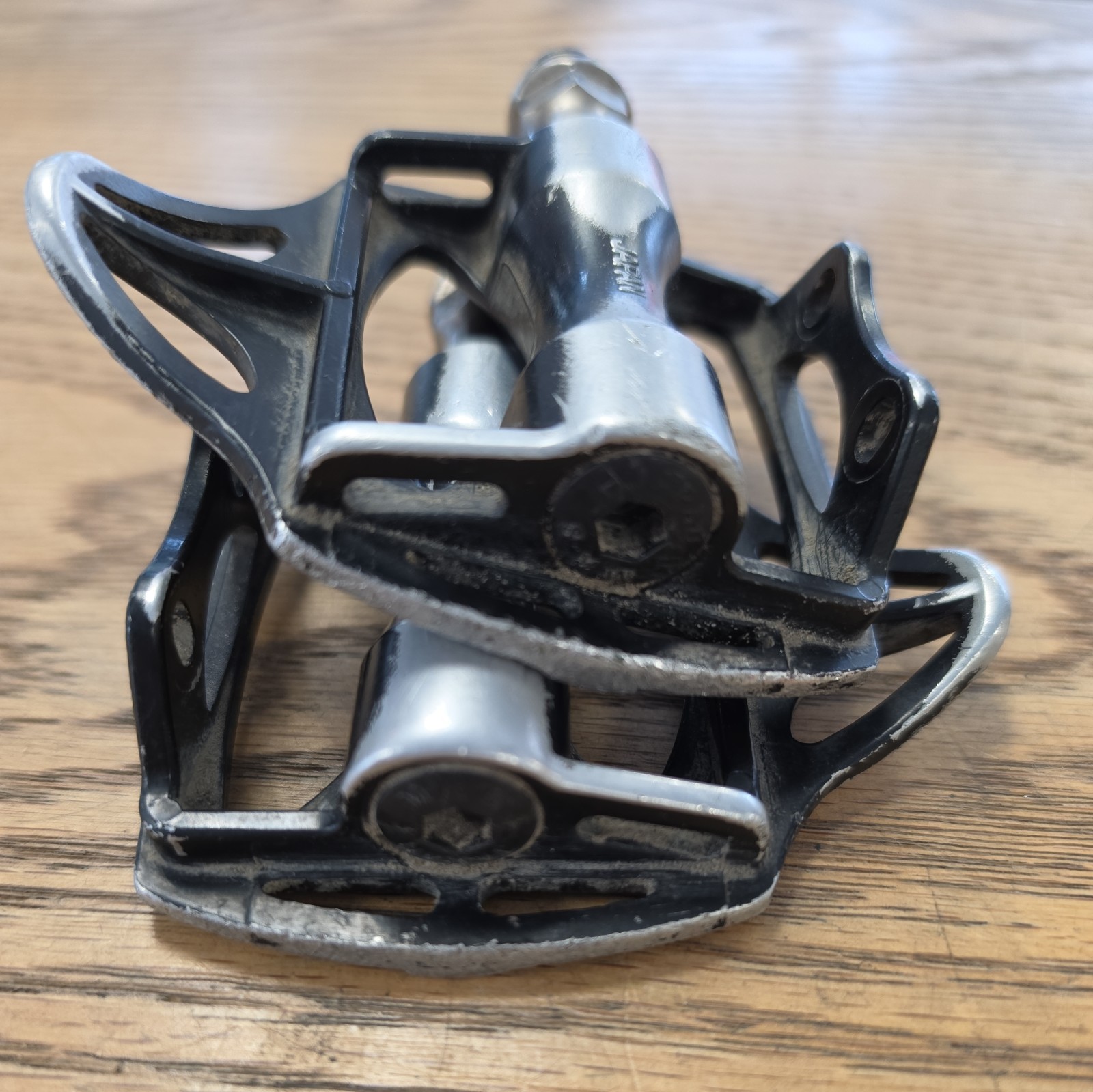 MKS URBAN PLATFORM BLACK ANODIZED FORGED ALLOY BICYCLE PEDALS 9/16 X 20 TPI