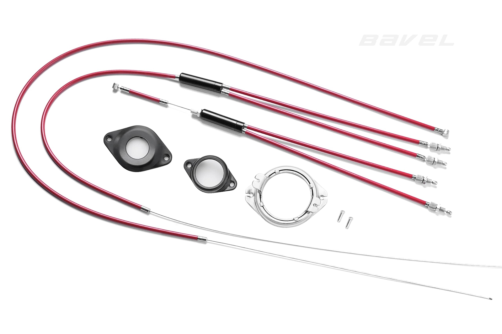 BMX Bike Gyro Brake Cables Front + Rear (Upper + Lower) Spinner Rotor Set Kit