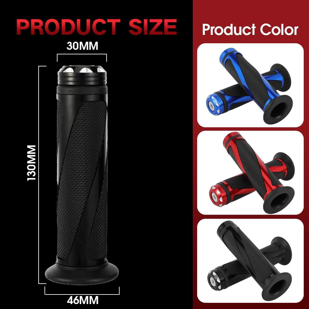 7/8″ 22Mm ATV Handlebar Grips Non-Slip Universal for Foreman Recon Raptor Grizzl