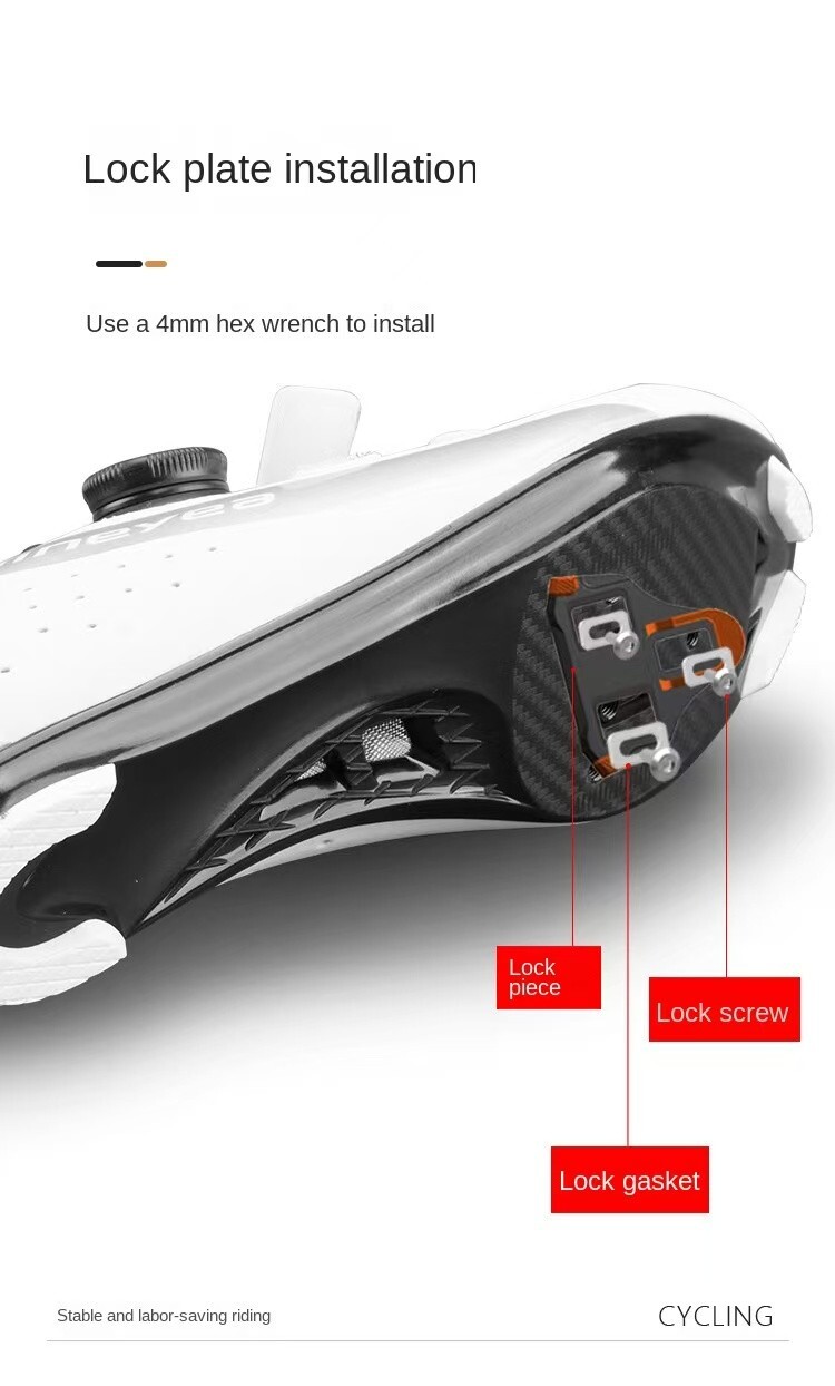 Bike Pedals Bicycle Lock Cleat Pedals Self-locking Nonslip SPD Cycling Outdoor