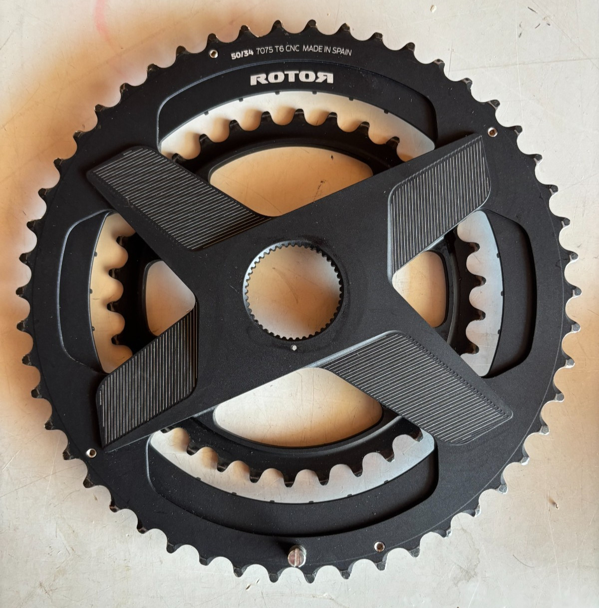 Moderate Use! Rotor Round 50/34t OCP Direct Mount 11/12-Speed Chainring Set 177g