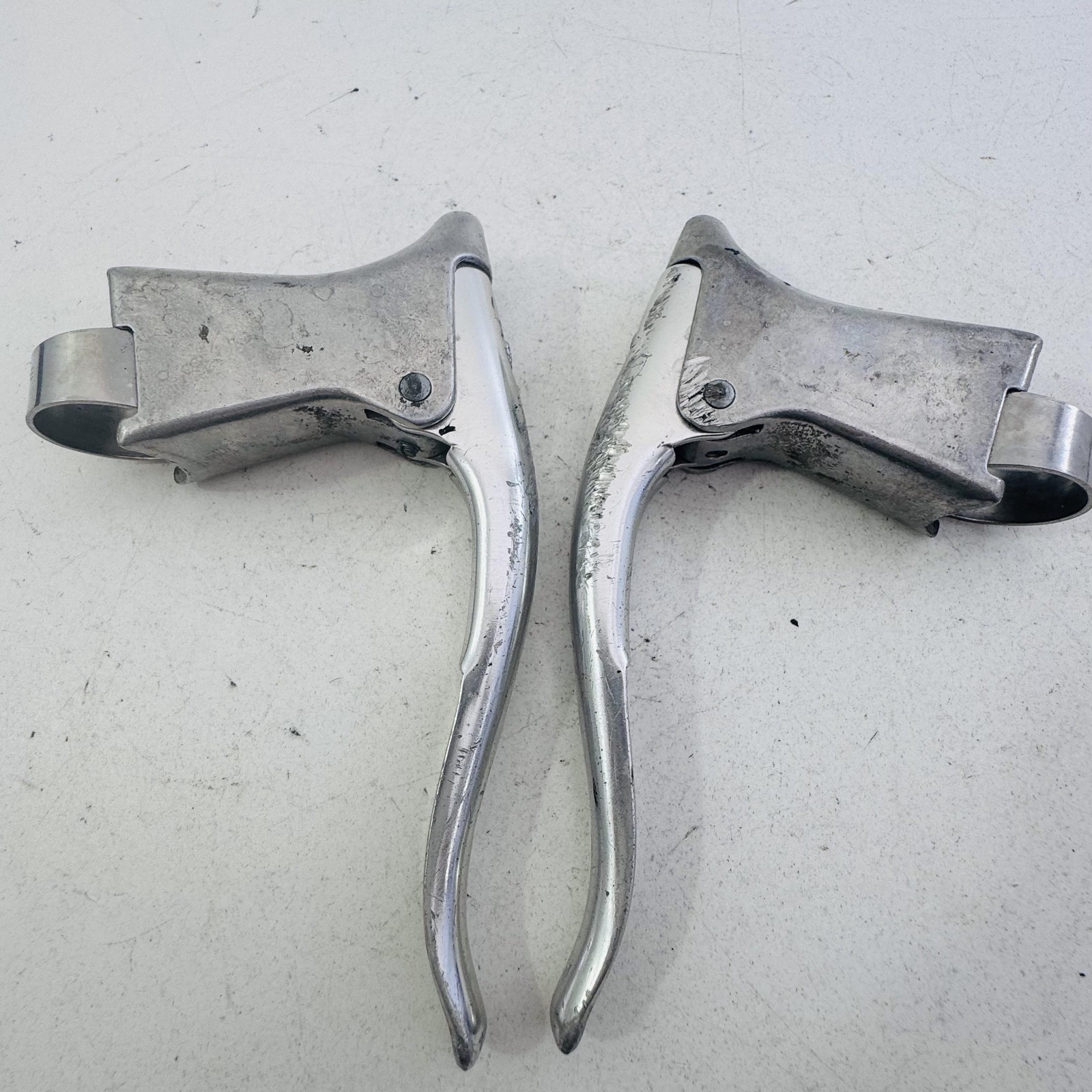 Vintage Gran-Compe Brake Levers Pair 4-Finger Silver Japan Road Bike A81