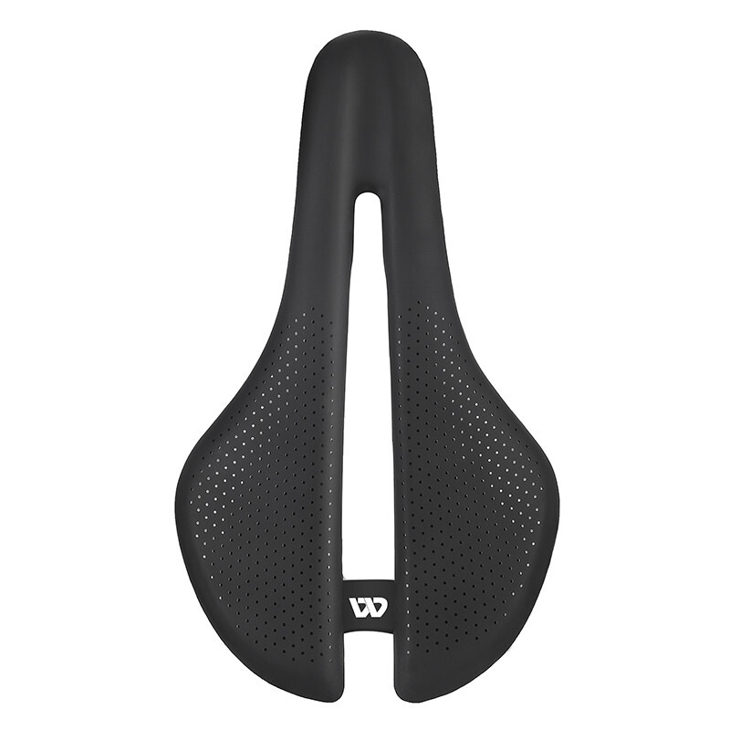 WEST BIKING Carbon Fiber Leather Bicycle Saddle Hollow Road Bike Seat Saddle