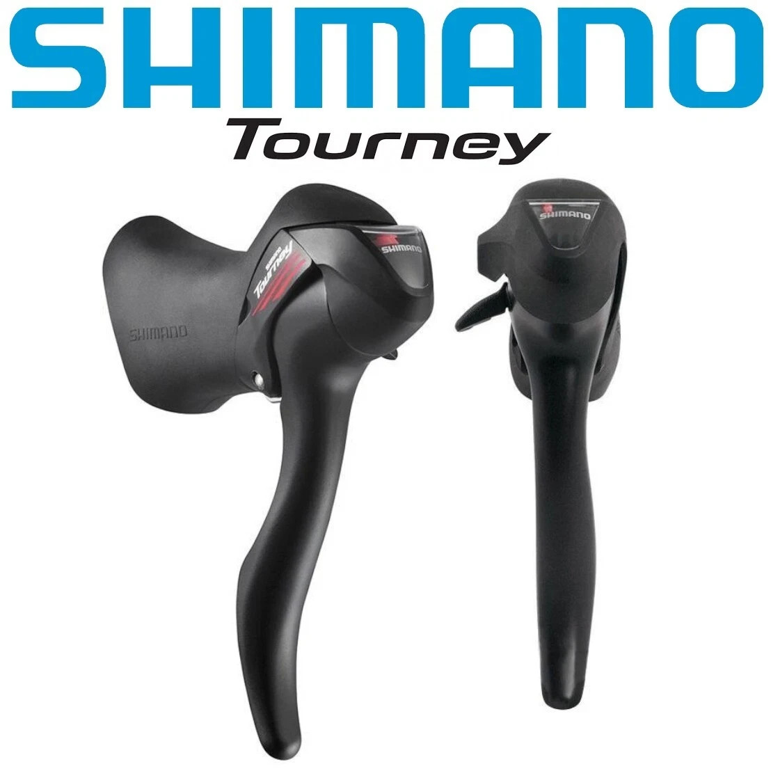 Shimano Tourney A070/A073 7-Speed Double STI Shifter & Brake Lever Set Der cable