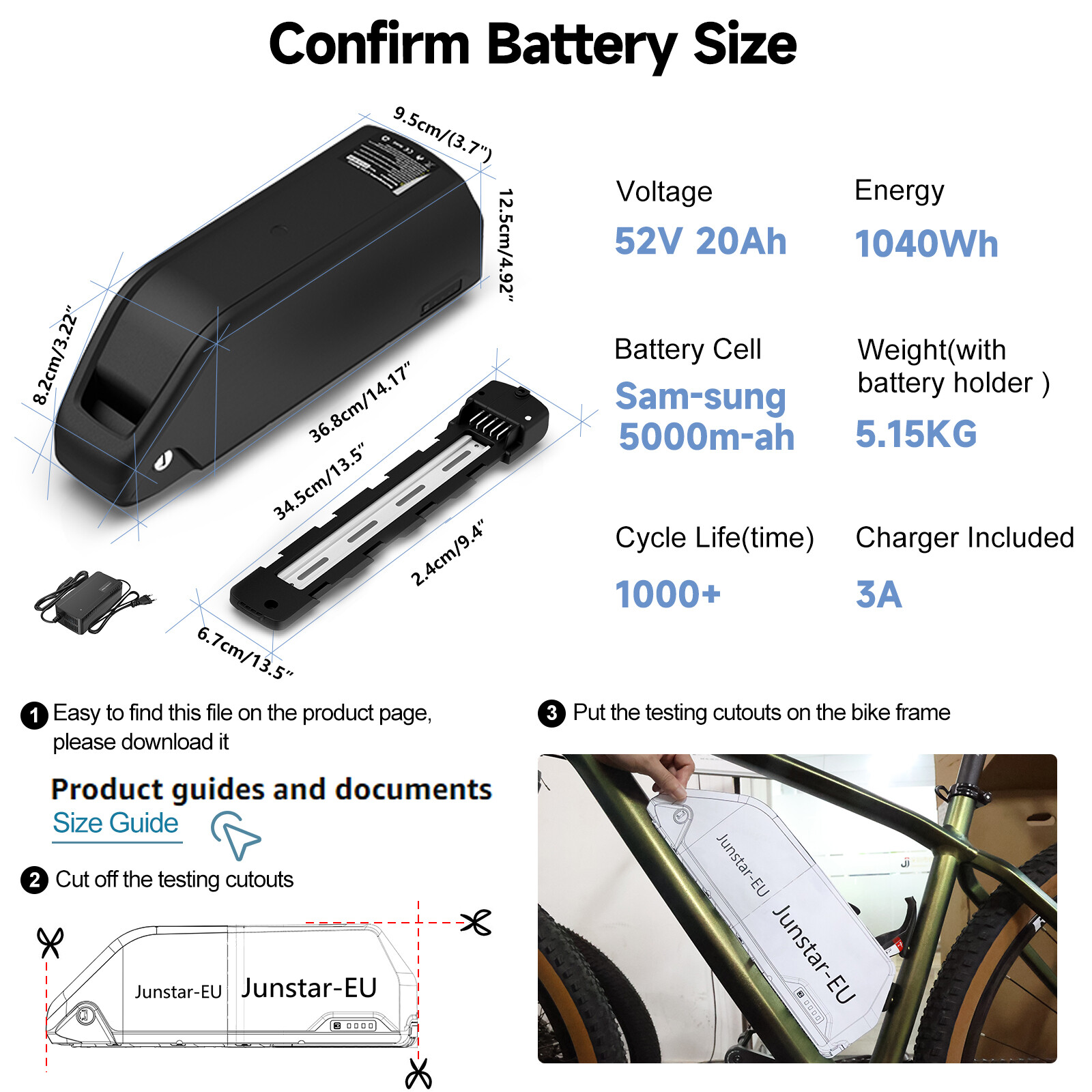 Bafang 52V1000W Electric Bicycle Conversion Kits BBSHD Mid Motor Kit 68-73mm US