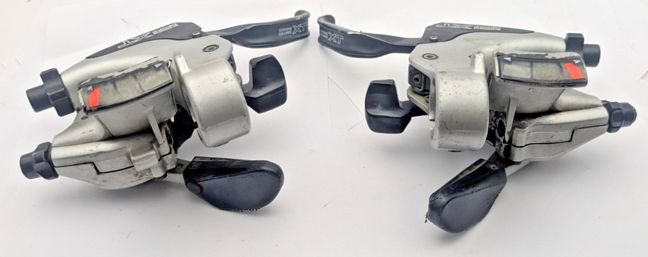 SHIMANO DEORE XT TRIGGER SHIFTERS ST-M750 3 x 9 SPEED MOUNTAIN FLATBAR
