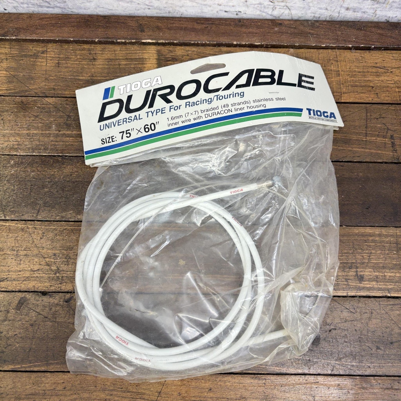 Vintage Tioga Durocable Brake Cable Housing Set NOS 75in X 60in White BMX Japan