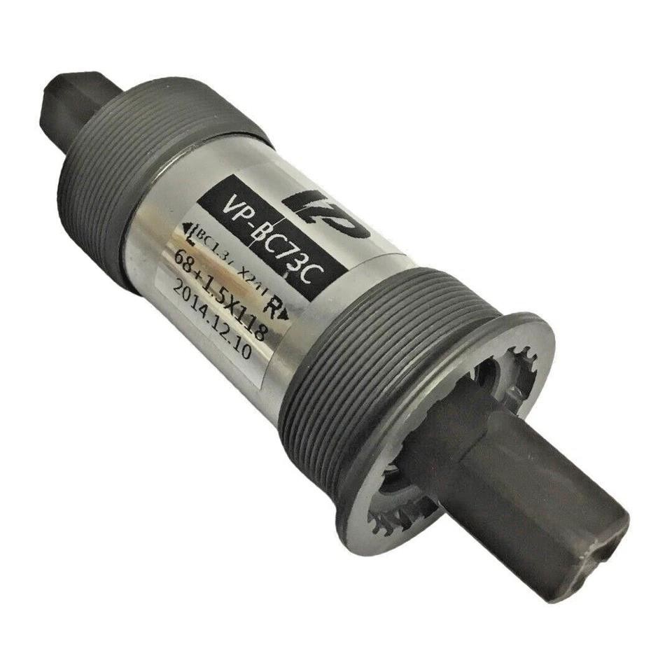 VP BC73C Square Taper Bottom Bracket 68×118mm BSA Sealed Cartridge Silver