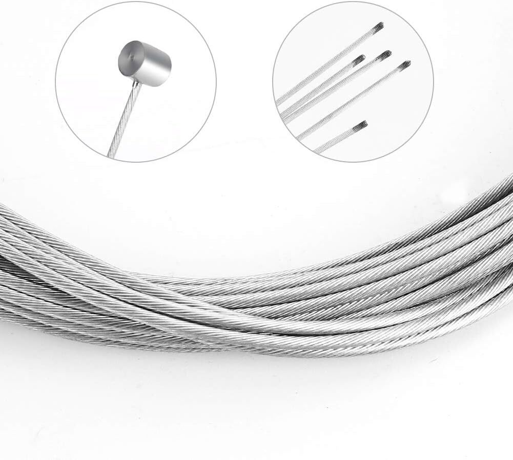 5/10Pcs Bicycle Bike Brake Shift Cables Stainless Steel Front Rear Inner Wire 2M