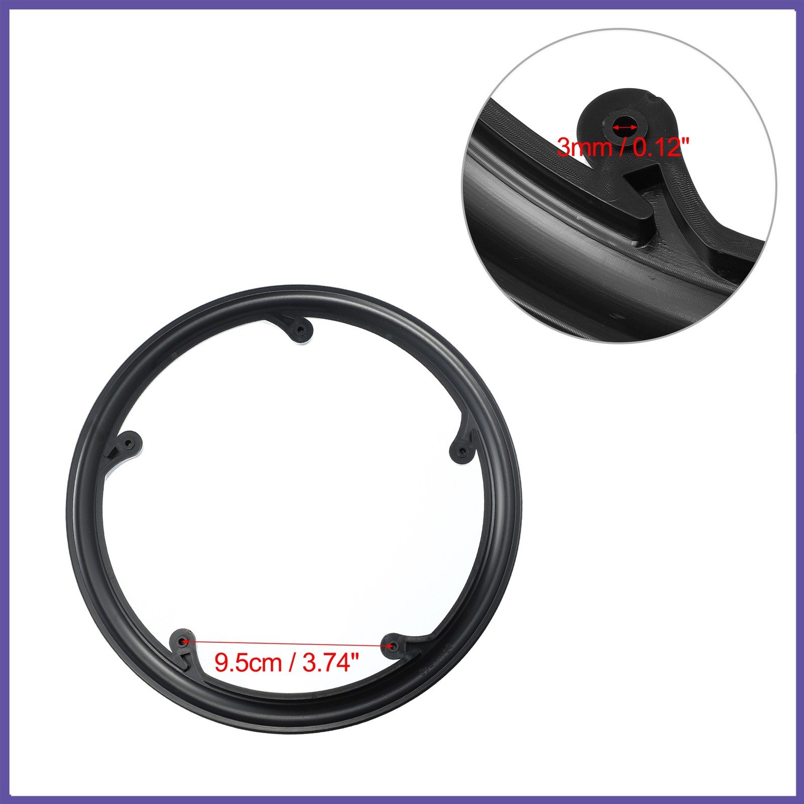 2 Pcs 48 Teeth 9.5cm 5 Holes Bike Crankset Chain Wheel Covers