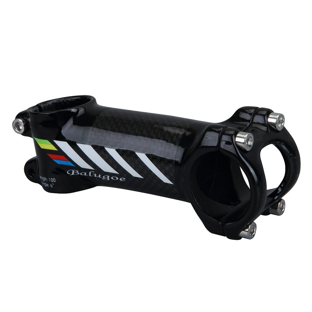 BALUGOE Aluminum Carbon Fiber Riser Bike Stem Bicycle Handle Stem 28.6-31.8mm