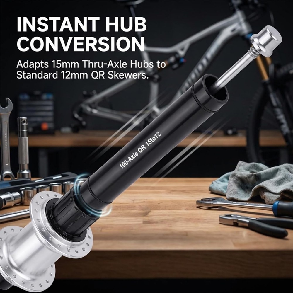 15Mm to 12Mm Thru Axle Adapter 15Mm to 12Mm Front Axle Adapter Quick Release