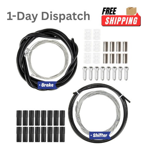 RAINFLOW 44PCS Bike Brake Cable Kit Universal Shifter & Brake Cables