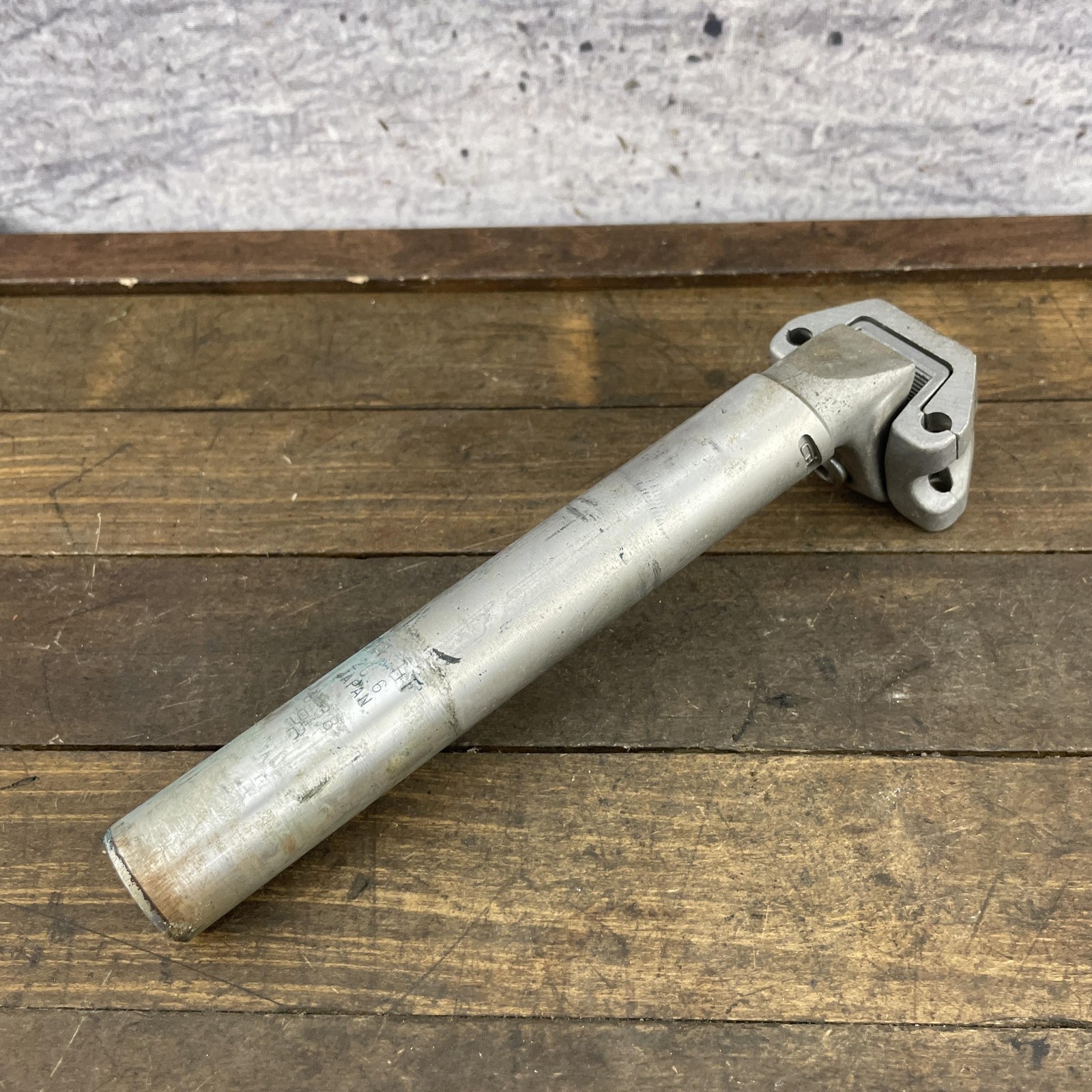 Vintage Sakae SR CR Seatpost 26.6mm Alloy Japan Road Bike Silver 305g G88 1980s