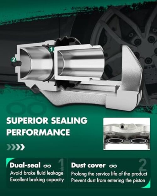 Front Left Brake Caliper Without Bracket 19767 Compatible For Jaguar For