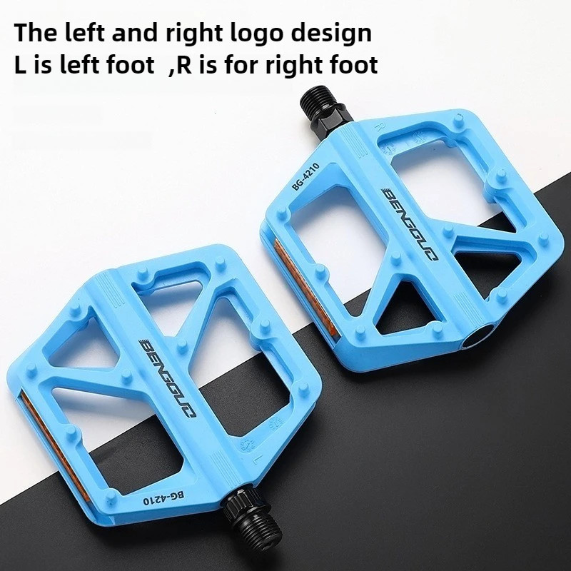 Double DU Bearing Bike Pedals Ultralight MTB Road Reflector Platform