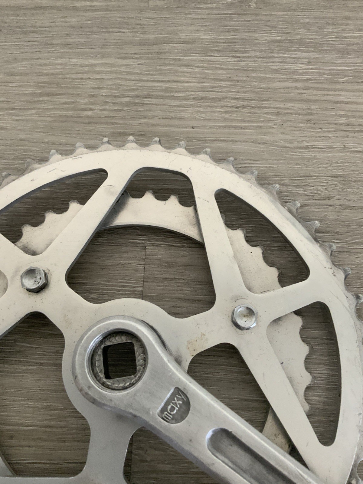 SUGINO MAXY CRANK SPIDER WITH RINGS 171 MM DOUBLE 5,6,7 SPEED SQUARE TAPER 9/16
