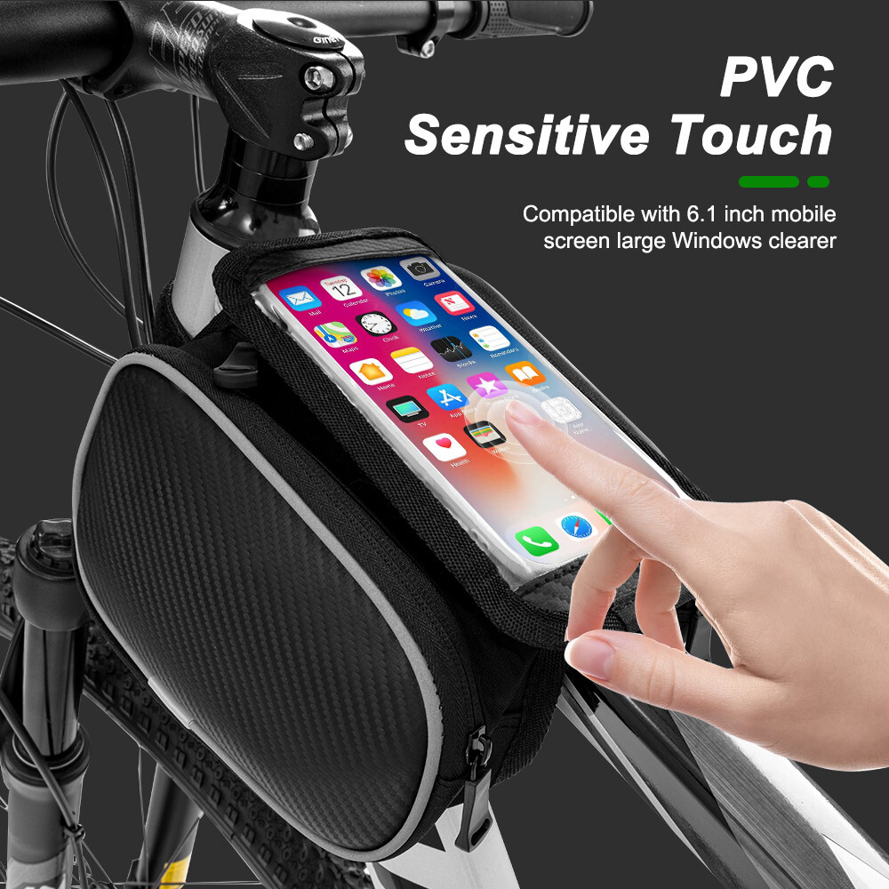 Bicycle Cycling Bike Front Top Tube Frame Bag MTB Waterproof Phone Holder Case