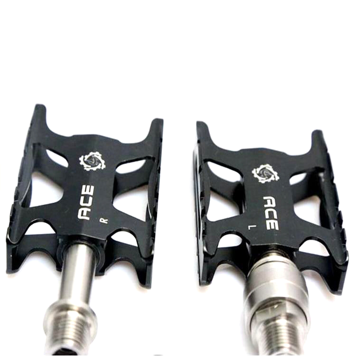 Titanium Axles CNC Pedals For Brompton Foldable Bike MKS Quick Relase New Ace