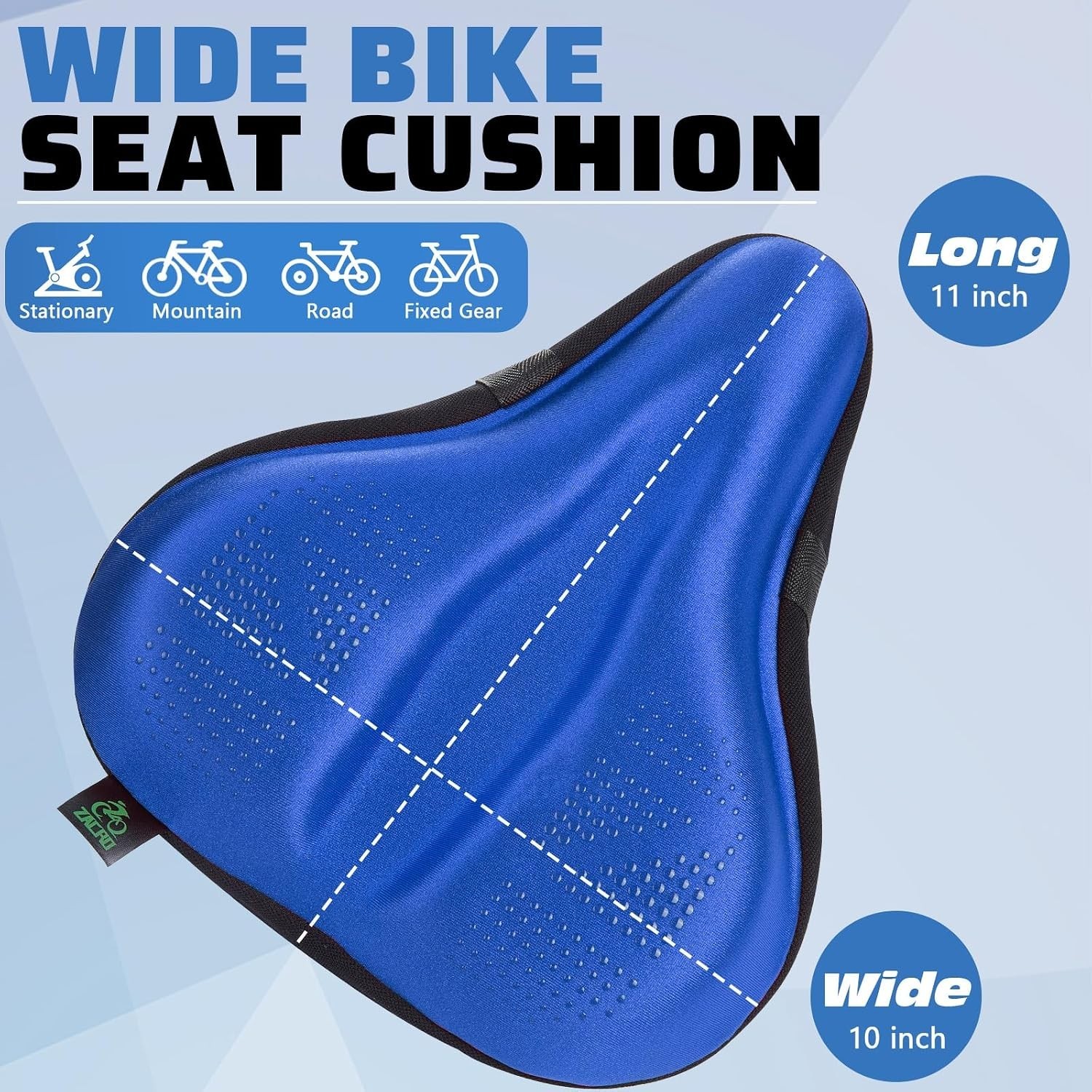 Bike Seat Cushion Padded Gel Cover for Bicycle Saddle
