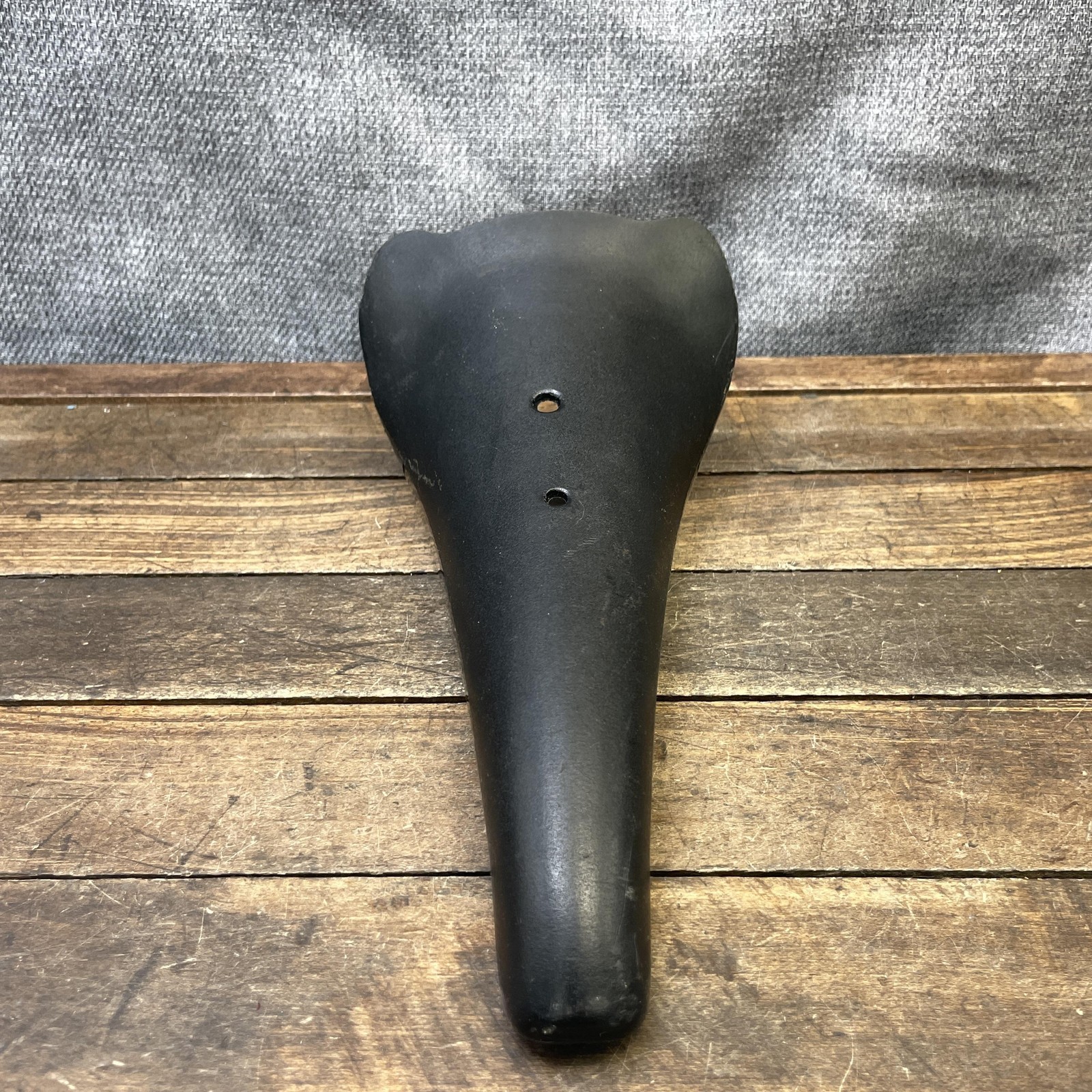 Vintage Kashimax NJS Saddle Seat Keirin Track BMX Black Japan 80s PatP Bicycle